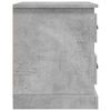 vidaXL Noptiere, 2 buc, gri beton, 39x39x47,5 cm, lemn prelucrat
