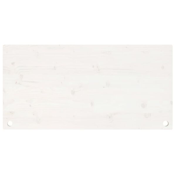 vidaXL Blat de birou, alb, 100x60x2,5 cm, lemn masiv de pin