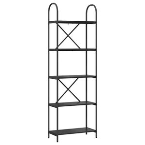 vidaXL Raft pentru cărți 5 niveluri 60 x 30 x 183 cm Lemn prelucrat