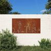vidaXL Decor perete de grădină 105x55 cm design orizont oțel Corten