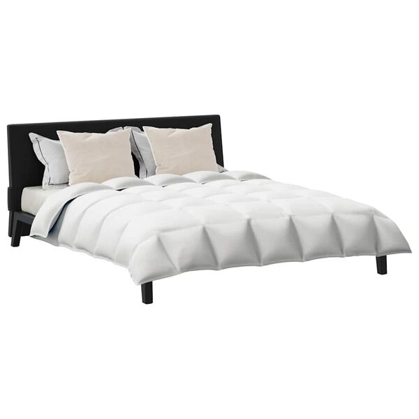 vidaXL Set de Pături cu pernă 3 pcs Alb Pene de rață