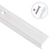 vidaXL Profile trepte formă L, 15 buc, argintiu, 100 cm, aluminiu