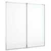 vidaXL Tablă magnetică pliabilă, alb, 100x100x1,7 cm, aluminiu