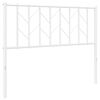 vidaXL Tăblie de pat de schimb metalică, alb, 107 cm