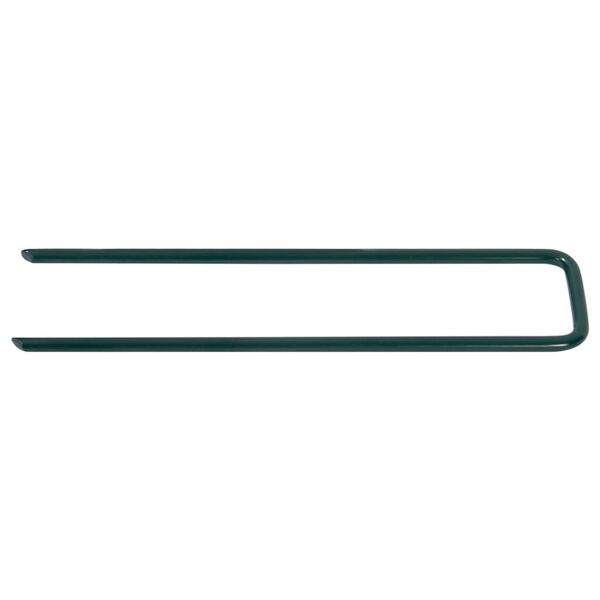 vidaXL Cuie pentru iarbă artificială, 20 buc., fier, &icirc;n formă de U