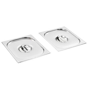 vidaXL Capace pentru tavă GN 1/2, 2 buc., oțel inoxidabil