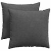 vidaXL Perne pentru canapea 2 pcs Gri &icirc;nchis 45 x 45 cm
