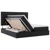 vidaXL Pat cu saltea și spațiu de depozitare Negru 180 x 200 cm