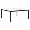 vidaXL Masă de cafea Alb 100 x 100 x 45 cm Lemn de pin masiv