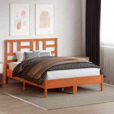 vidaXL Tăblie de pat, maro ceruit, 160 cm, lemn masiv de pin