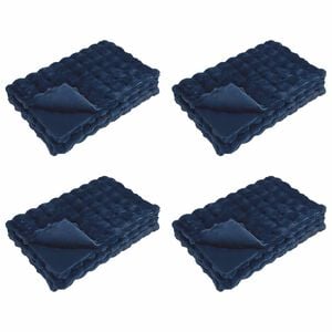 vidaXL Pătură antiderapantă din sintetică de iepure Olite 4 buc.