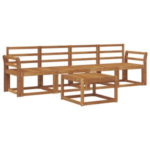 vidaXL Set de canapele de exterior 5 pcs natural