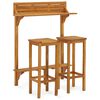 vidaXL Set mobilier bar de balcon, 3 piese, lemn masiv de acacia