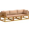 vidaXL Set de canapea 3 buc. natural Lemn Solid de Acacia