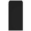 vidaXL Comodă TV de perete, negru, 40,5x30x60 cm, lemn prelucrat