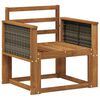 vidaXL Canapea Medie pentru Exterior Lemn Solid de Acacia natural