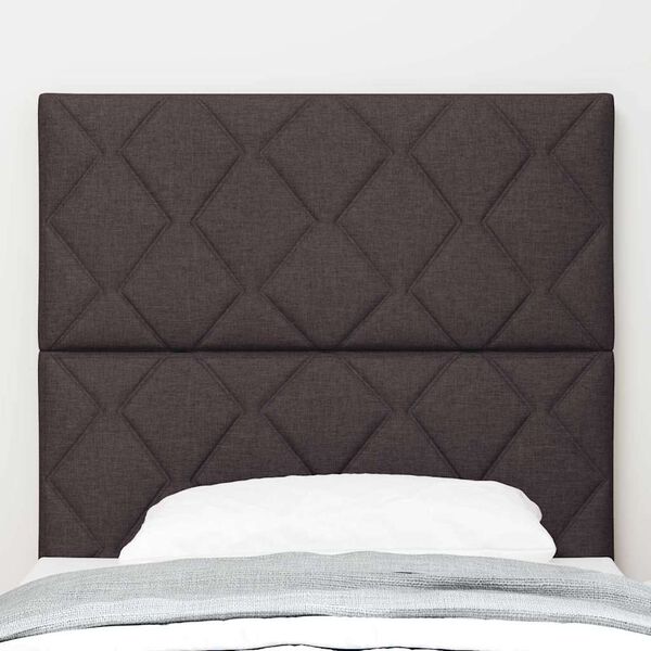 vidaXL Tăblie cap cu headboard Maro închis 90 cm Piele artificială