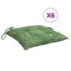 vidaXL Perne de scaun, 6 buc., 50x50x7 cm, textil, model frunze