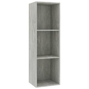 vidaXL Bibliotecă/Dulap TV, gri beton, 36x30x114 cm, lemn prelucrat