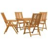 vidaXL Set de masă pentru grădină 5 buc. Maro Lemn Solid de Acacia