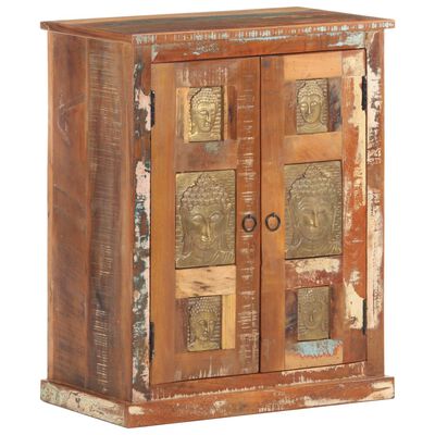 vidaXL Servantă cu plăci Buddha, 60 x 35 x 75 cm, lemn masiv reciclat