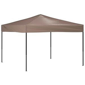 vidaXL Cort pliabil pentru petrecere, gri taupe, 3x3 m