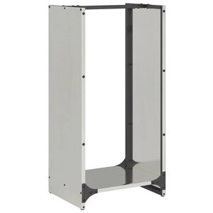 vidaXL Suport pentru lemne de foc 40x30x80 cm oțel inoxidabil