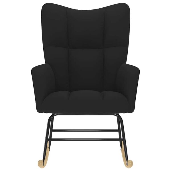 vidaXL Scaun balansoar, negru, material textil