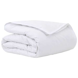 vidaXL Duvet 2 &icirc;n 1 Alb 140 x 220 cm Pene