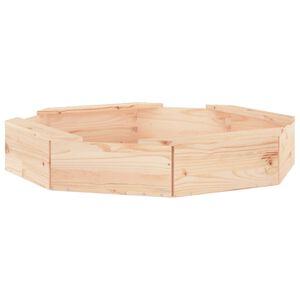 vidaXL Cutie de nisip cu scaune octogonale, lemn masiv de pin