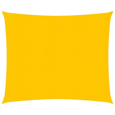 vidaXL Pânză parasolar, galben, 3,6x3,6 m, HDPE, 160 g/m²