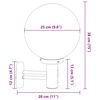 vidaXL Lumină de perete pentru exterior Negru 28 x 25 x 38 cm