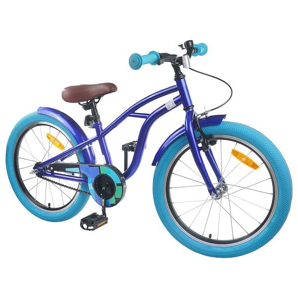 vidaXL Bicicletă pentru Copii 18 Inci pentru 5-7 ani Albastru &icirc;nchis