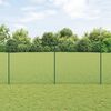 vidaXL Gard cu Stâlp Verde 1,4 x 10 m Oțel și PVC