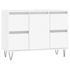 vidaXL Dulap pentru baie, alb, 80x33x60 cm, lemn compozit