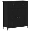 vidaXL Bufet Stejar Negru 70 x 30 x 80 cm Lemn prelucrat