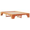 vidaXL Cadru de pat Maroniu cerat 160 x 200 cm Lemn de pin masiv