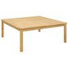 vidaXL Masă de cafea Acacia deschis 110 x 110 x 45 cm