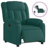 vidaXL Fotoliu rabatabil electric, verde &icirc;nchis, material textil