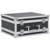 vidaXL Valiză pentru armă, negru, aluminiu ABS