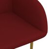 vidaXL Scaune de bucătărie, 6 buc., roșu vin, catifea
