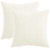 vidaXL Perna decorativă 2 buc. HEERLEN Alb 50 x 50 cm Țesătură