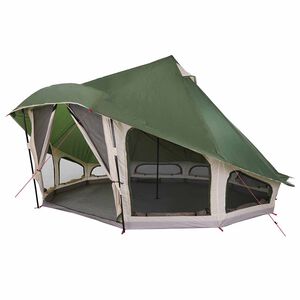 vidaXL Cort Tipi cu acoperiș Verde 508 x 470 x 300 cm tafta