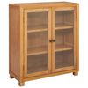vidaXL Dulap cu raft cu ușă Maro 80 x 35 x 95 cm Lemn de stejar masiv