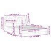 vidaXL Cadru de pat, Viana, fără saltea, alb, 120x200 cm, piele ecologică