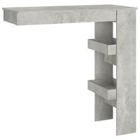 vidaXL Masă bar de perete gri beton 102x45x103,5 cm lemn compozit