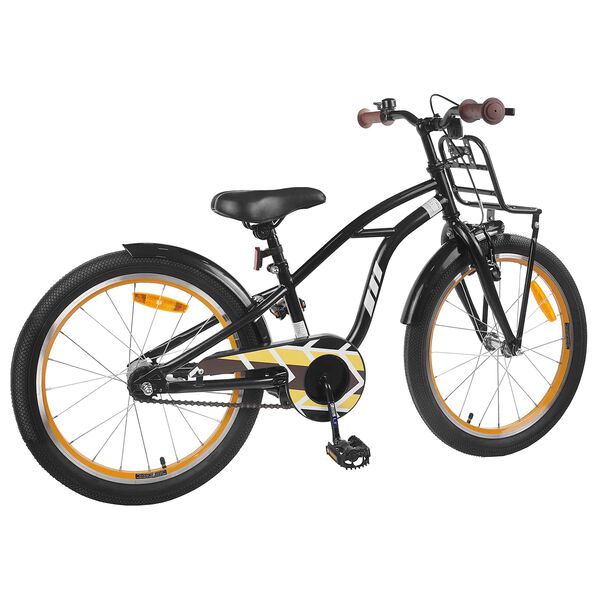 vidaXL Bicicletă pentru Copii 22 Inci pentru 7-12 ani Negru