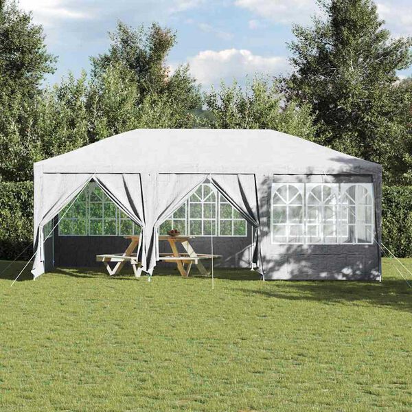 vidaXL Cort pentru Petreceri Alb 600 x 400 x 266 cm Polietilenă