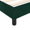vidaXL Pat box spring cu saltea, verde &icirc;nchis, 160x200 cm, catifea