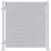 vidaXL Poartă de grădină Argintiu 85 x 97 cm Oţel inoxidabil